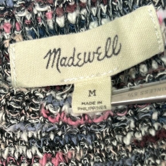 Madewell Multicolor‎ Knit Long-Sleeve Sweater Top - Size Medium - Picture 4 of 8